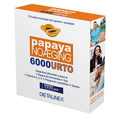 DIETALINEA PAPAYA NOAGING 6000 10 BUSTINE MONODOSE 6 G ASTUCCIO 60 G - Farmacia Castello Srl