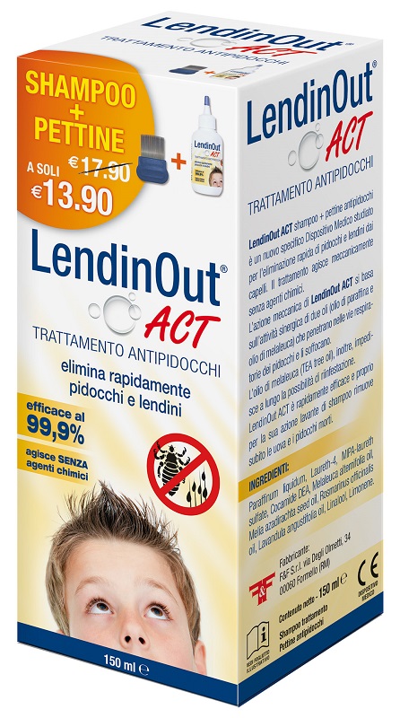 LENDINOUT ACT ANTIPIDOCCHI 150 ML - Farmacia Castello Srl