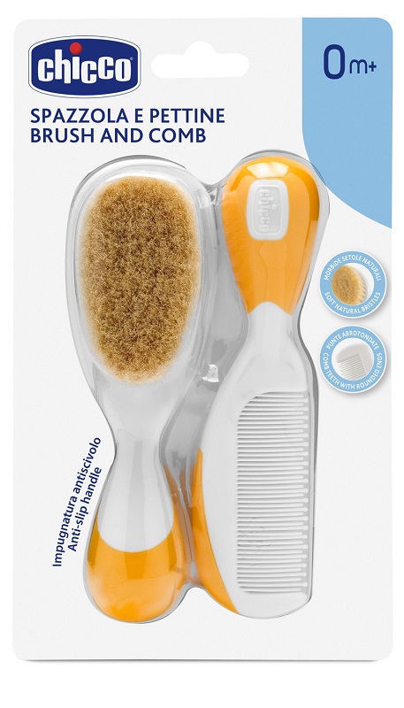 CHICCO SPAZZOLA + PETTINE ARANCIONE - Farmacia Castello Srl
