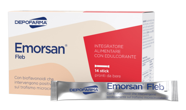 EMORSAN FLEB 14 STICK PACK DA 15 ML - Farmacia Castello Srl