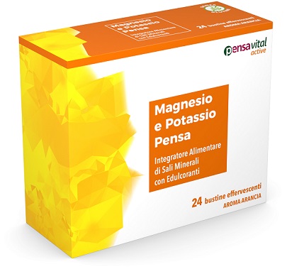 MAGNESIO E POTASSIO ARANCIA PENSA 24 BUSTINE EFFERVESCENTI - Farmacia Castello Srl