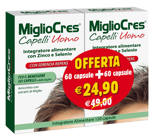 MIGLIOCRES UOMO 60+60 CAPSULE PROMO - Farmacia Castello Srl