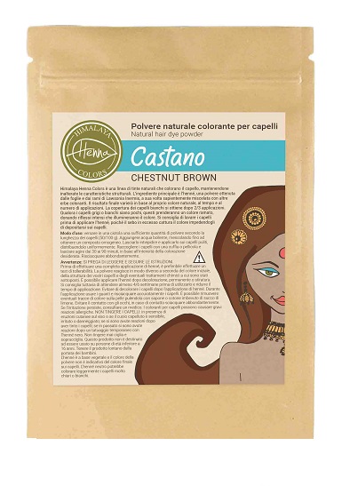 HIMALAYA HENNA COLORS CASTANO 100 G - Farmacia Castello Srl