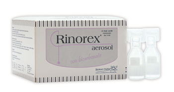 FIALA PER AEROSOL RINOREX BICARBONATO 25 FIALE 3 ML - Farmacia Castello Srl