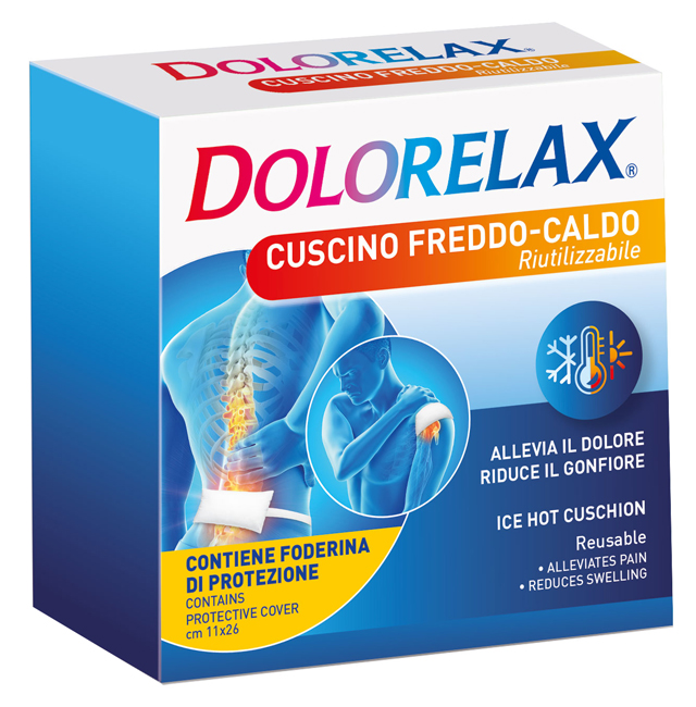 DOLORELAX ICE HOT CUSCINO RIUTILIZZABILE 11X26 CM 2 PEZZI - Farmacia Castello Srl