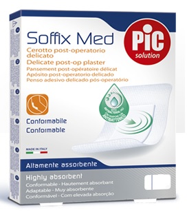 CEROTTO PIC SOFFIX MED IN TNT CON TAMPONE CENTRALE ASSORBENTE STERILE MONOUSO 30X10 CM STERILI ANTIBATTERICO 3 PEZZI - Farmacia Castello Srl