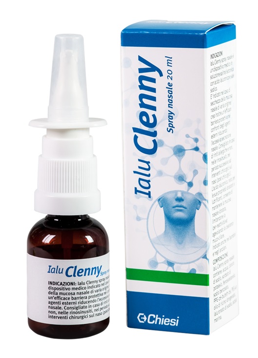 IALU CLENNY SPRAY NASALE SOLUZIONE SALINA ISOTONICA CON ACIDO IALURONICO E SALE SODICO 20 ML - Farmacia Castello Srl