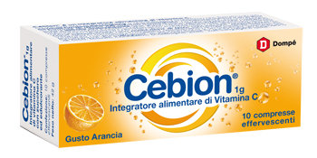CEBION EFFERVESCENTI VITAMINA C ARANCIA 10 COMPRESSE - Farmacia Castello Srl