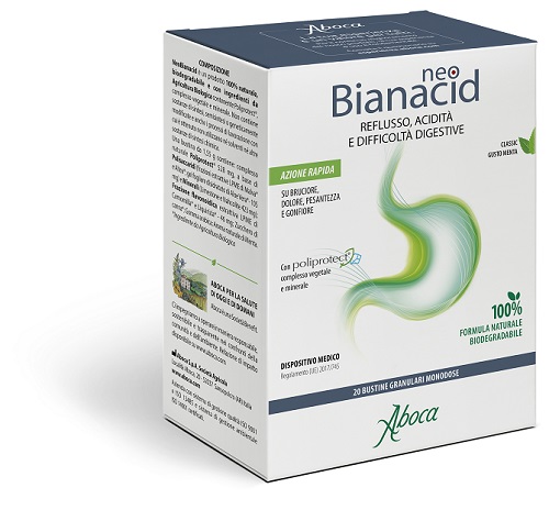 NEOBIANACID 20 BUSTINE MONODOSE 1,55 G - Farmacia Castello Srl