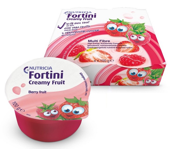 FORTINI CREAMY FRUIT MULTI FIBRE FRUTTI ROSSI 4X100 G - Farmacia Castello Srl