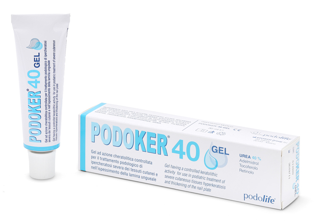 PODOKER 40 GEL AZIONE CHERATOLITICA TUBO DA 30 ML CON APPLICATORE - Farmacia Castello Srl