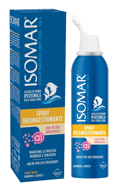 ISOMAR SPRAY DECONGESTIONANTE ACIDO IALURONICO 100 ML - Farmacia Castello Srl
