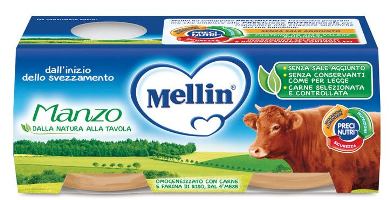 MELLIN OMOGENEIZZATO MANZO 2 X 80 G - Farmacia Castello Srl