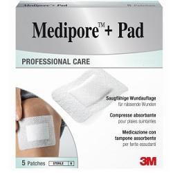 MEDICAZIONE MEDIPORE+PAD 10X10CM 5PEZZI - Farmacia Castello Srl