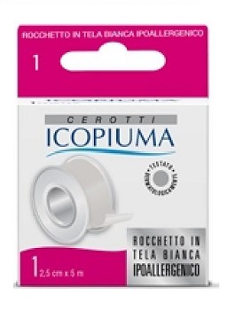 ICOPIUMA CEROTTO IN ROCCHETTO BIANCO 2,5X500 CM - Farmacia Castello Srl