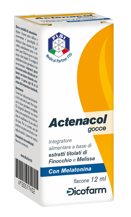 ACTENACOL GOCCE 12 ML CON MELATONINA - Farmacia Castello Srl