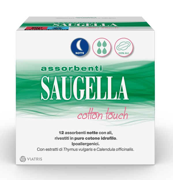 SAUGELLA COTTON TOUCH ASSORBENTI NOTTE 12 PEZZI TAGLIO PREZZO - Farmacia Castello Srl