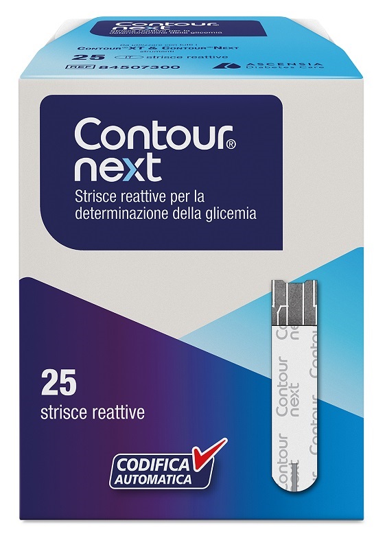 STRISCE MISURAZIONE GLICEMIA CONTOUR NEXT 25 PEZZI - Farmacia Castello Srl