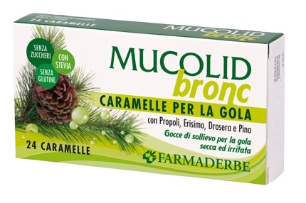 MUCOLID BRONC PROPOLI&PINO 24 CARAMELLE - Farmacia Castello Srl