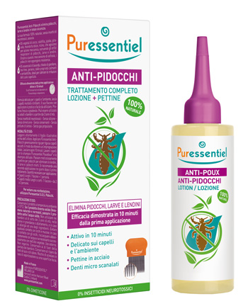 LOZIONE ANTIPIDOCCHI 100 ML + PETTINE PURESSENTIEL - Farmacia Castello Srl