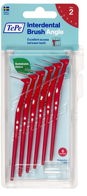 TEPE ANGLE SCOVOLINO ROSSO 0,5MM 6 PEZZI - Farmacia Castello Srl