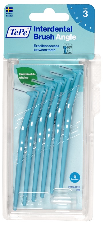TEPE ANGLE SCOVOLINO BLU 0,6MM 6 PEZZI - Farmacia Castello Srl