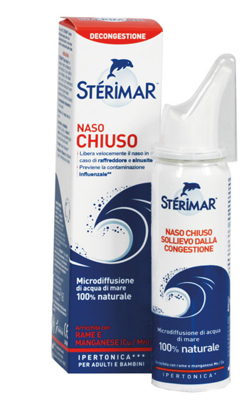 STERIMAR IPERTONICO NASO CHIUSO RAME E MANGANESE SPRAY 50 ML - Farmacia Castello Srl