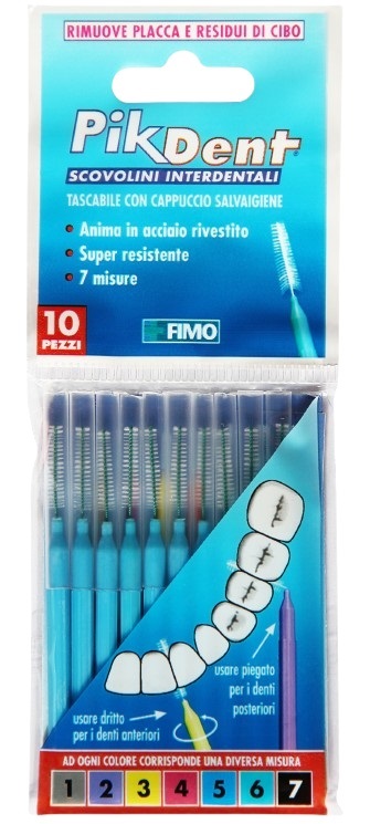 PIKDENT STUZZICOLINO 5 AZZURRO 10 PEZZI - Farmacia Castello Srl