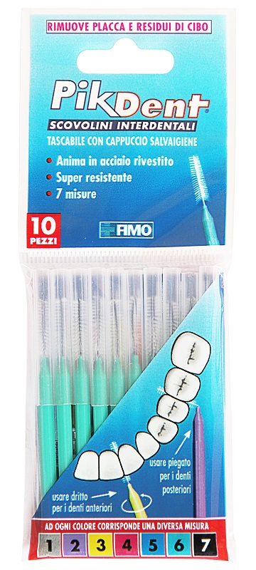 PIKDENT STUZZICOLINO 6 VERDE 10 PEZZI - Farmacia Castello Srl