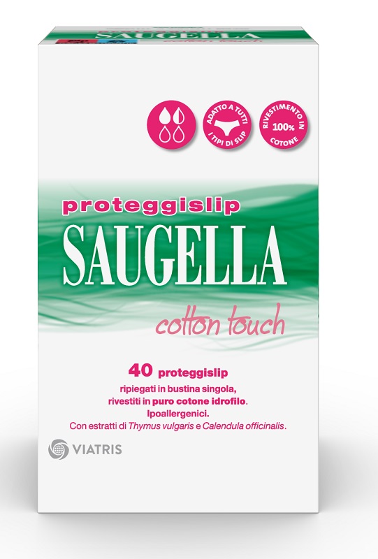 SAUGELLA ASSORBENTI COTTON TOUCH PROTEGGISLIP 40 PEZZI - Farmacia Castello Srl