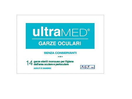 GARZA OCULARE ULTRAMED 14 PEZZI - Farmacia Castello Srl