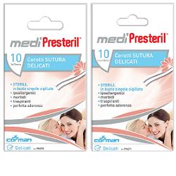 CEROTTO PER SUTURA MEDIPRESTERIL DELICATI TESSUTO NON TESSUTO 6,4X108MM 10 PEZZI - Farmacia Castello Srl