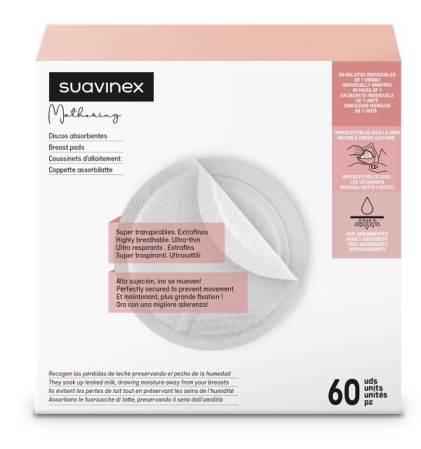 SUAVINEX ALLATTAMENTO COPPETTE ASSORBILATTE 60 PEZZI - Farmacia Castello Srl