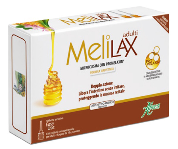 MELILAX ADULTI MICROCLISMI 6 PEZZI 10 G - Farmacia Castello Srl