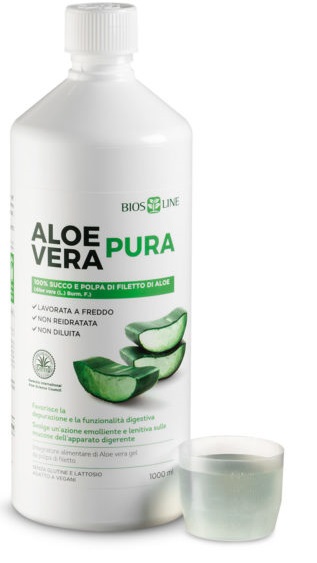 BIOSLINE ALOE VERA SUCCO POLPA 1 LITRO - Farmacia Castello Srl
