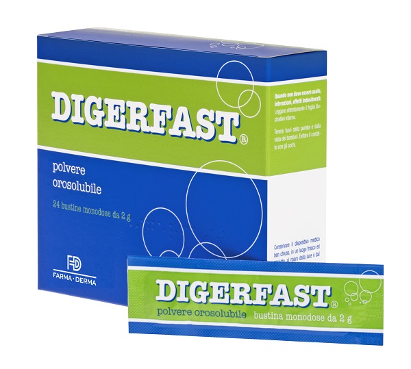 DIGERFAST POLVERE 24 BUSTINE MONODOSE 2 G - Farmacia Castello Srl