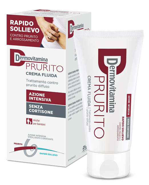 DERMOVITAMINA PRURITO CREMA FLUIDA AZIONE INTENSIVA SENZA CORTISONE 150 ML - Farmacia Castello Srl