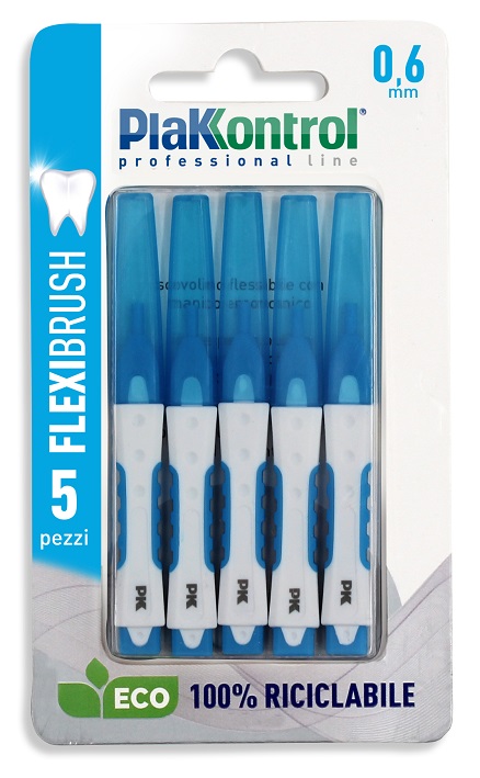 PLAKKONTROL SCOVOLINO INTERDENTALE FLEXI BRUSH06 BLISTER 5 PEZZI - Farmacia Castello Srl