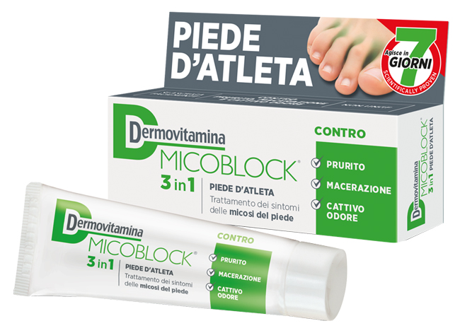 DERMOVITAMINA MICOBLOCK 3 IN 1 PIEDE D'ATLETA 30 ML - Farmacia Castello Srl