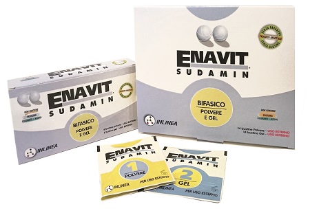 ENAVIT SUDAMIN BIFASICO 6 BUSTINE POLVERE + 6 BUSTINE GEL - Farmacia Castello Srl