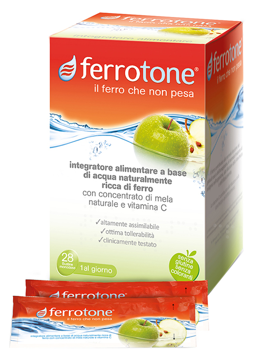 FERROTONE APPLE 28 SACCHETTI 25 ML - Farmacia Castello Srl