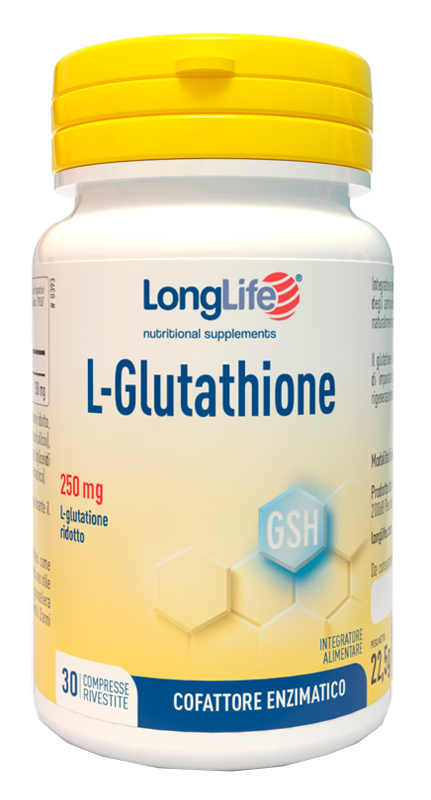 LONGLIFE L-GLUTATHIONE 250 MG 30 COMPRESSE - Farmacia Castello Srl