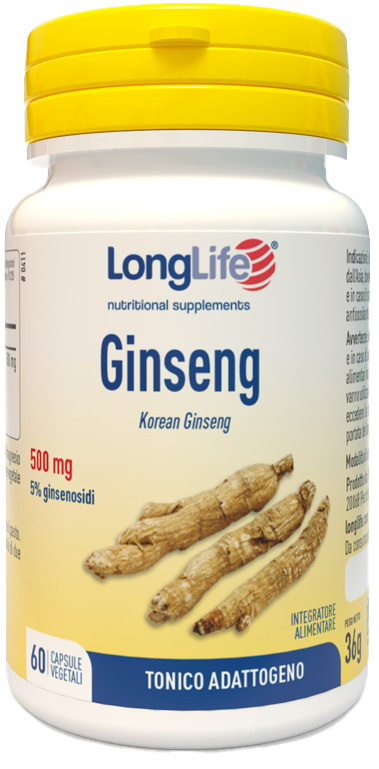 LONGLIFE GINSENG 5% 60 CAPSULE VEGETALI - Farmacia Castello Srl