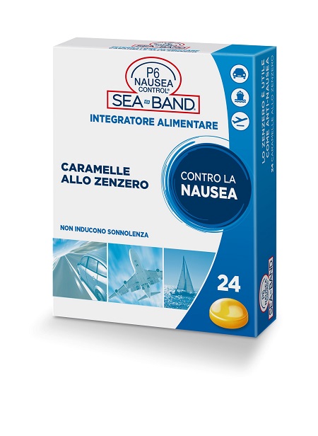 P6 NAUSEA CONTROL CARAMELLE ANTI NAUSEA VIAGGIO ALLO ZENZERO 24 PEZZI - Farmacia Castello Srl