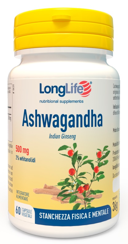 LONGLIFE ASHWAGANDHA 60 CAPSULE 500 MG - Farmacia Castello Srl