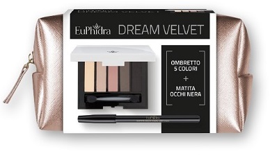 EUPHIDRA OMBRETTO 5 COLORI IN TROUSSE CON ASTUCCIO DREAM VALVET OP03 - Farmacia Castello Srl