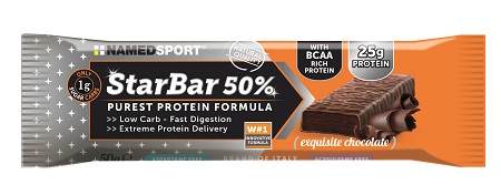 STARBAR 50% PROTEIN EXQUISITE CHOCOLATE 50 G - Farmacia Castello Srl
