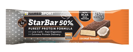 STARBAR 50% PROTEIN COCONUT HEAVEN 50 G - Farmacia Castello Srl