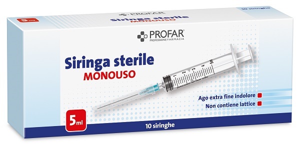 SIRINGA MONOUSO 5 ML PROFAR - Farmacia Castello Srl