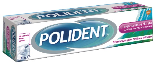 ADESIVO PROTESI DENTALI POLIDENT LUNGA TENUTA 70 G - Farmacia Castello Srl